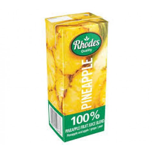 RHODES 4X6X200ML PINEAPPLE 100% FR/JUICE