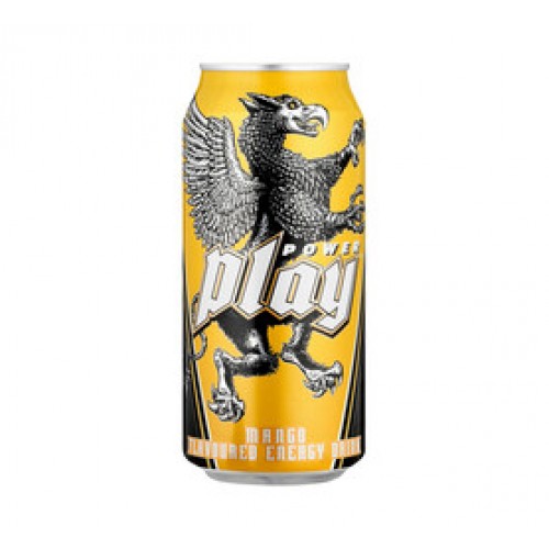 500ML PLAY POWER MANGO ENERGY DRINK CAN