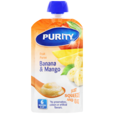 100ML PURITY POUCH MANGO&BANANA MAIZ
