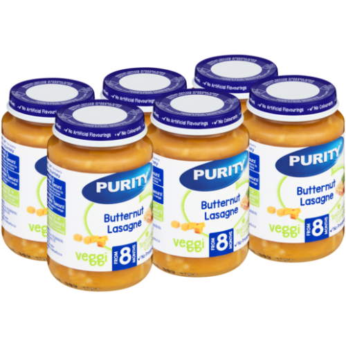 PURITY JAR 6X200ML BUTTERNUT VEG&LAS