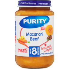 PURITY JAR 6X200ML MACARONI&BEEF