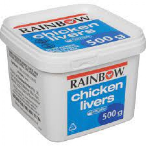 RAINBOW FZN 12X500G CHICKEN LIVERS