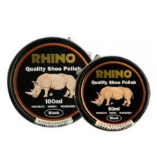 RHINO 12X50ML BLACK SHOE POLISH