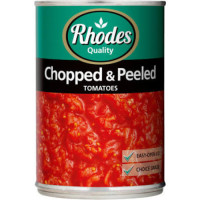 410G RHODES CHOPPED & PEELED TOMATO