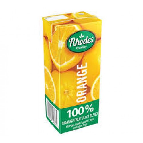 RHODES 4X6X200ML ORANGE 100% FR/JUICE