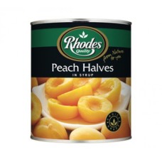 410G RHODES PEACH HALVES IN SYRUP