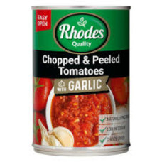 410G RHODES CHOPPED & PEELED TOMATO 