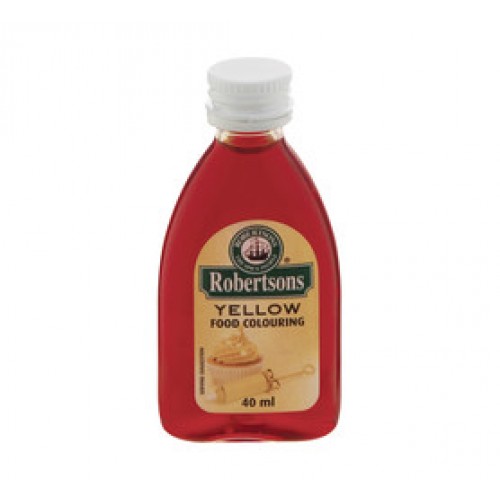 ROBERTSONS F/COLOUR 10X40ML EGG YELLOW