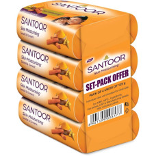 SANTOOR 4X125G SOAP BAR SANDAL&TUMER