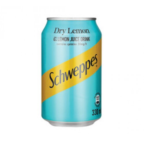 300ML CAN SCHWEPPES DRY LEMON