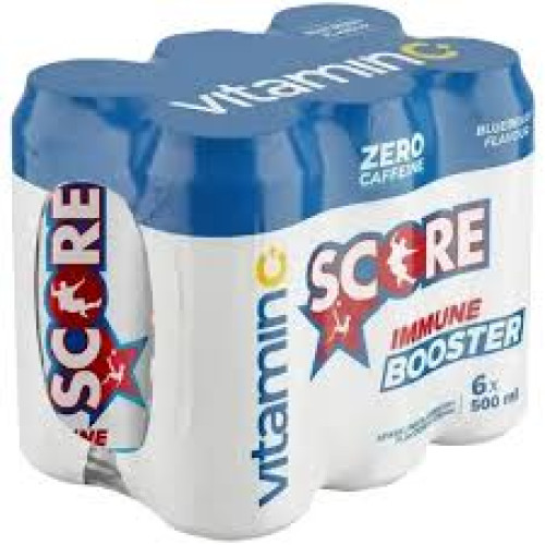 SCORE 6X500ML IMM BOOSTER BLUEBERRY