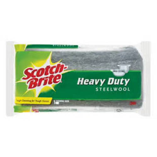 SCOTCH BRITE 10X100G STEELWOOL HEAVYDUTY