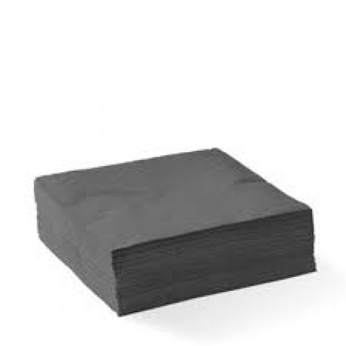 SERVIETTE 2PLY 20'S BLACK