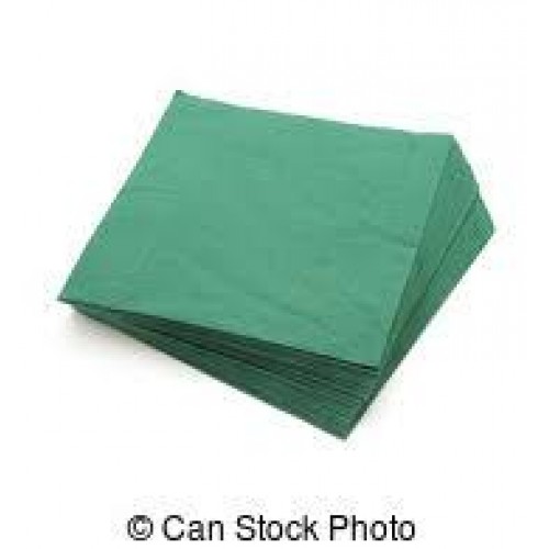 SERVIETTE 2PLY 100'S DARK GREEN C&a