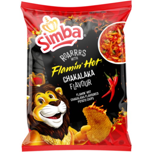 120G SIMBA FLAMIN HOT CHAKALAKA CHIPS