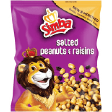 SIMBA PEANUTS 36X50G NUTS & RAISINS