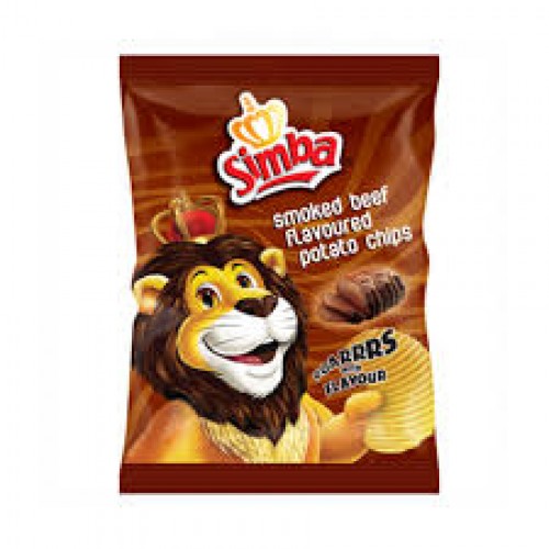 SIMBA 48X36G SMOKED BEEF POTATO CHIP