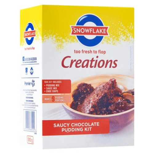 SNOWFLAKE CREATION 5X510G SAUCY CHOC PUD