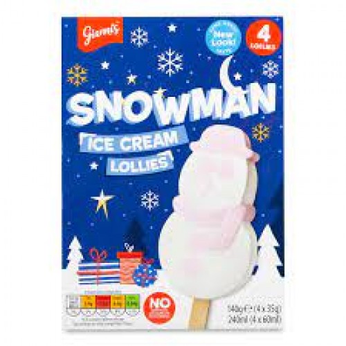 18'S SNOWMAN ICE LOLLIES
