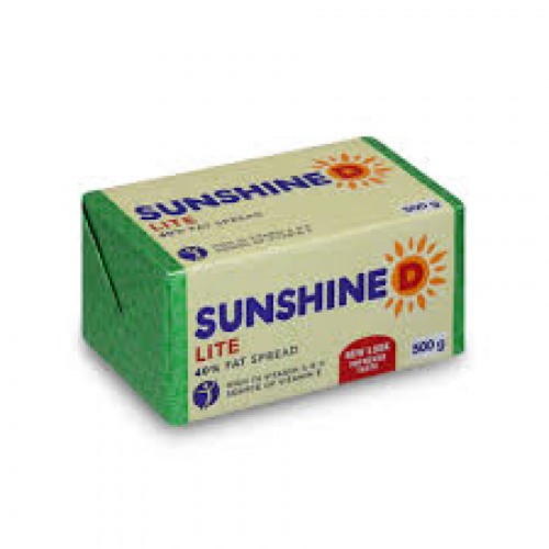 500G SUNSHINE D LITE 40% FAT SPREAD BRIC