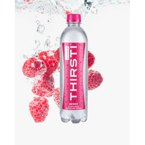 THIRSTI 6X500ML BERRY  SPARKLING WATER