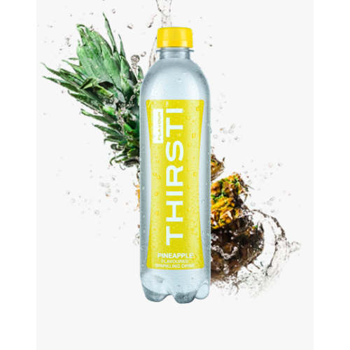 THIRSTI 6X500ML PINEAPPLE SPARKLING WAT