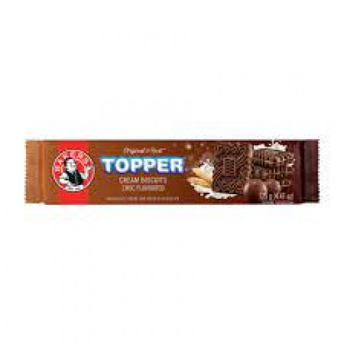 BAKERS TOPPER 12X125G CHOCOLATE CREAMS