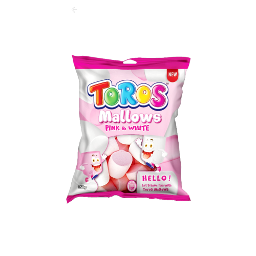 TOROS MALLOWS 150G PINK & WHITE