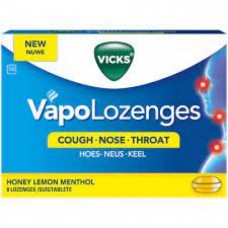 VICKS VAPO 8'S LOZENGE HONEY LEMON 