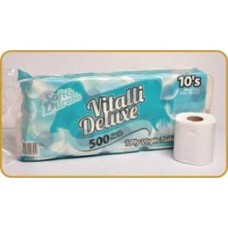 VITALLI 10'S T/TISSUE 1 PLY 500 SHE