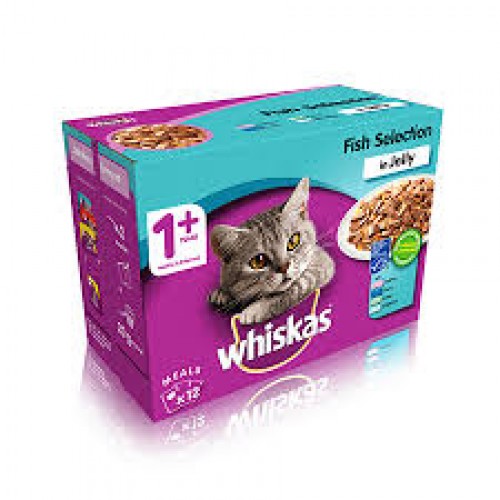 WHISKAS 12X85G FISH FAVOURITES