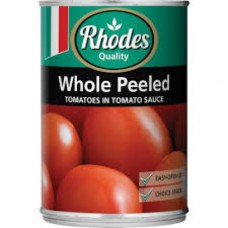 RHODES 12X400G WHOLE PEELED TOMATO