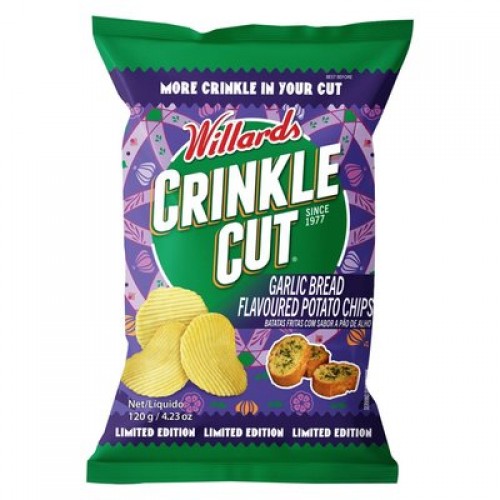 120G WILLARDS C/C GARLIC BREAD POT/CHIP