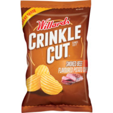 120G WILLARDS C/C SMOKED BEEF POT/CHIP