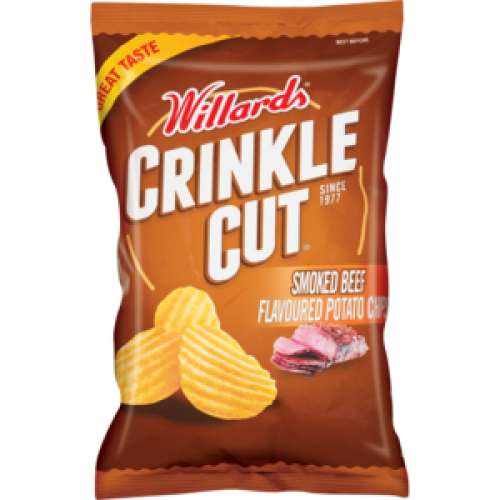 120G WILLARDS C/C SMOKED BEEF POT/CHIP