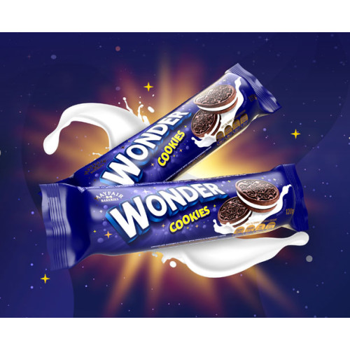 WONDER COOKIES 20X120G CHOCOLATE