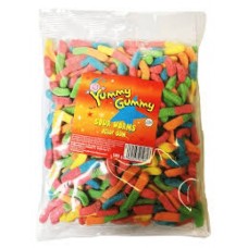 YUMMY GUMMY SOUR WORMS 750G