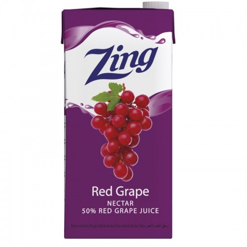 1L ZING 50% RED GRAPE NECTAR JUICE